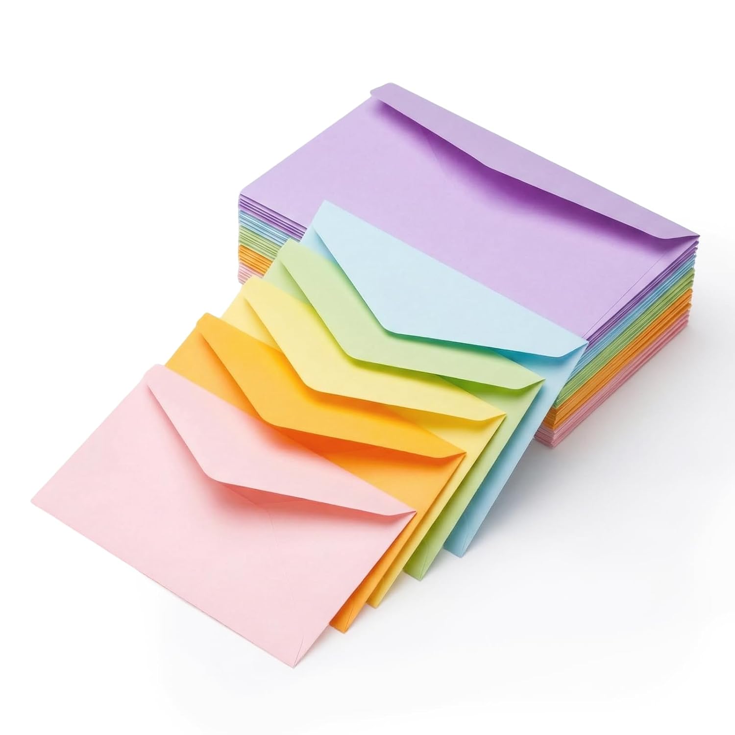 C6 Petite Enveloppe Multicolore - 40 Pièces Mini Format pour Mariage et Fêtes d'Anniversaire, 16 x 11 cm