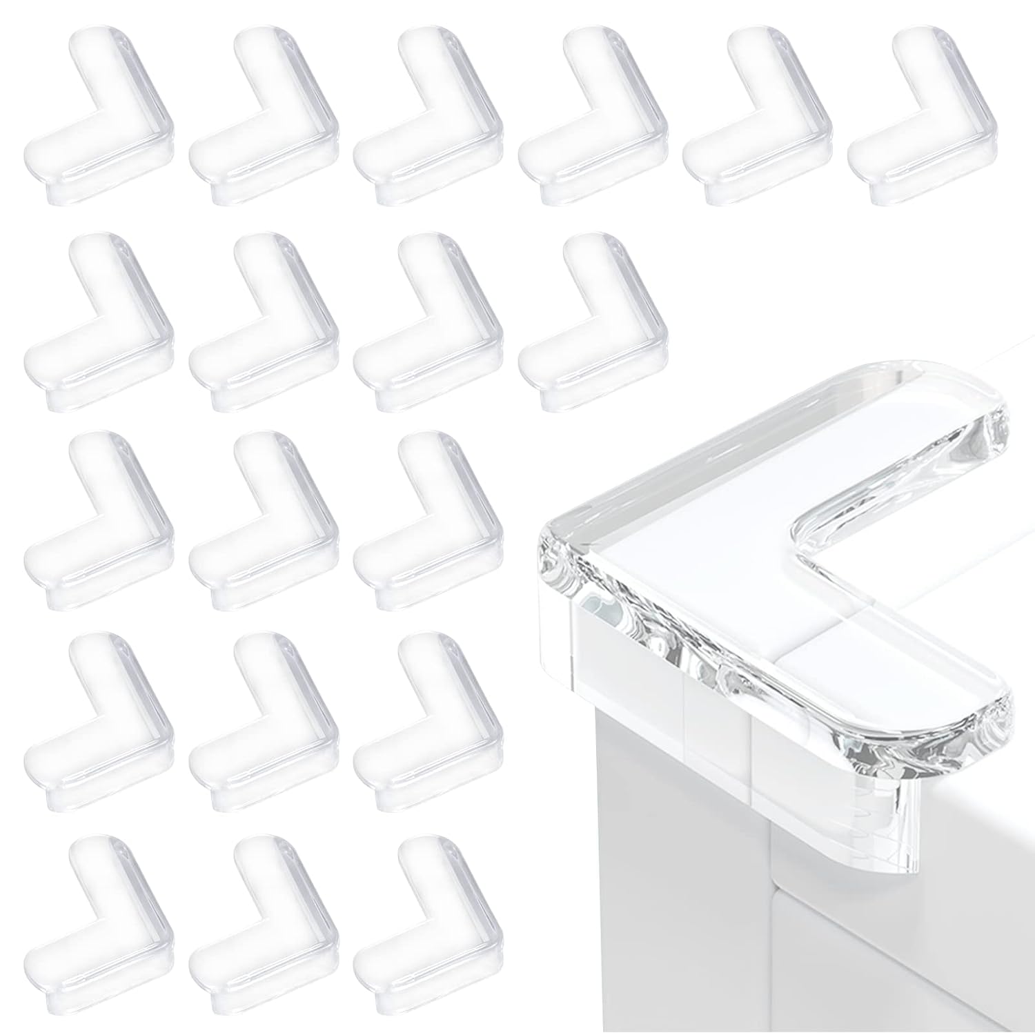 BillyBath Protection Coin de Table Bébé,Transparent et Haute élasticité,Protection Coin de Table et Meuble