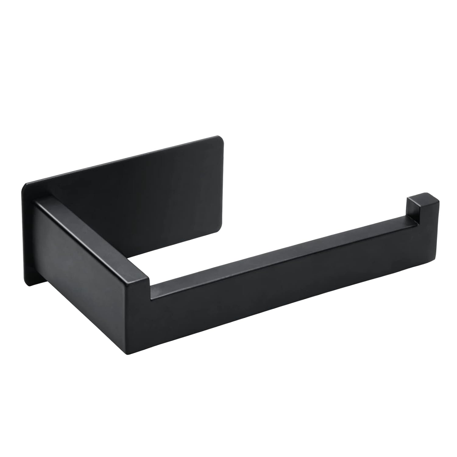 Billybath Porte Papier Toilette, Support Papier Toilette sans Percage Porte Essuie Tout Porte-Rouleau De Papier en Acier Inoxydable pour Salle De Bain, Cuisine(Noir)