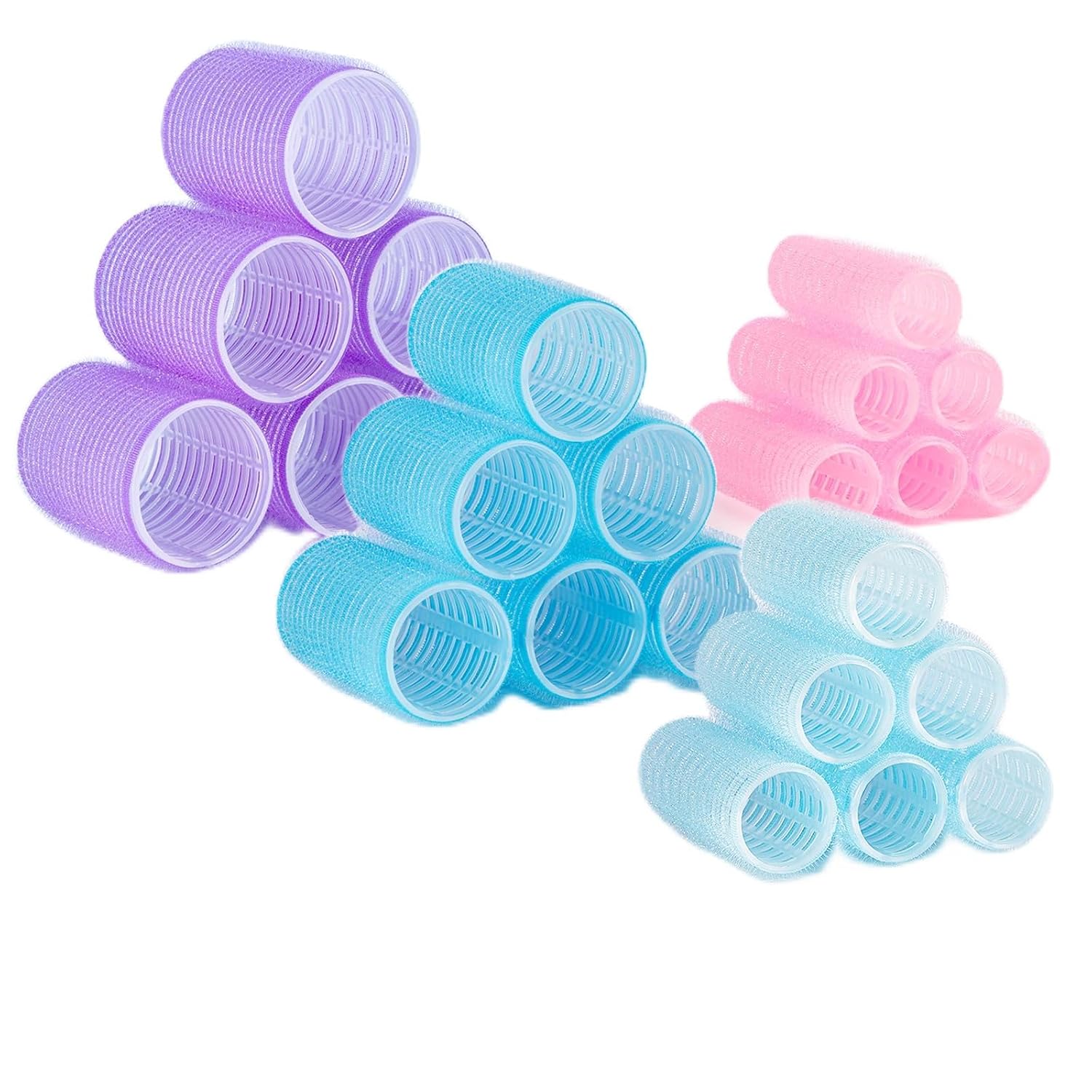 47 Pièces Heatless Curling, Rouleaux, Bigoudis Magiques avec 20 Pinces à Cheveux et 2 peignes pour Tous Les Cheveux Courts, Moyens Ou Longs (47 Pièces)