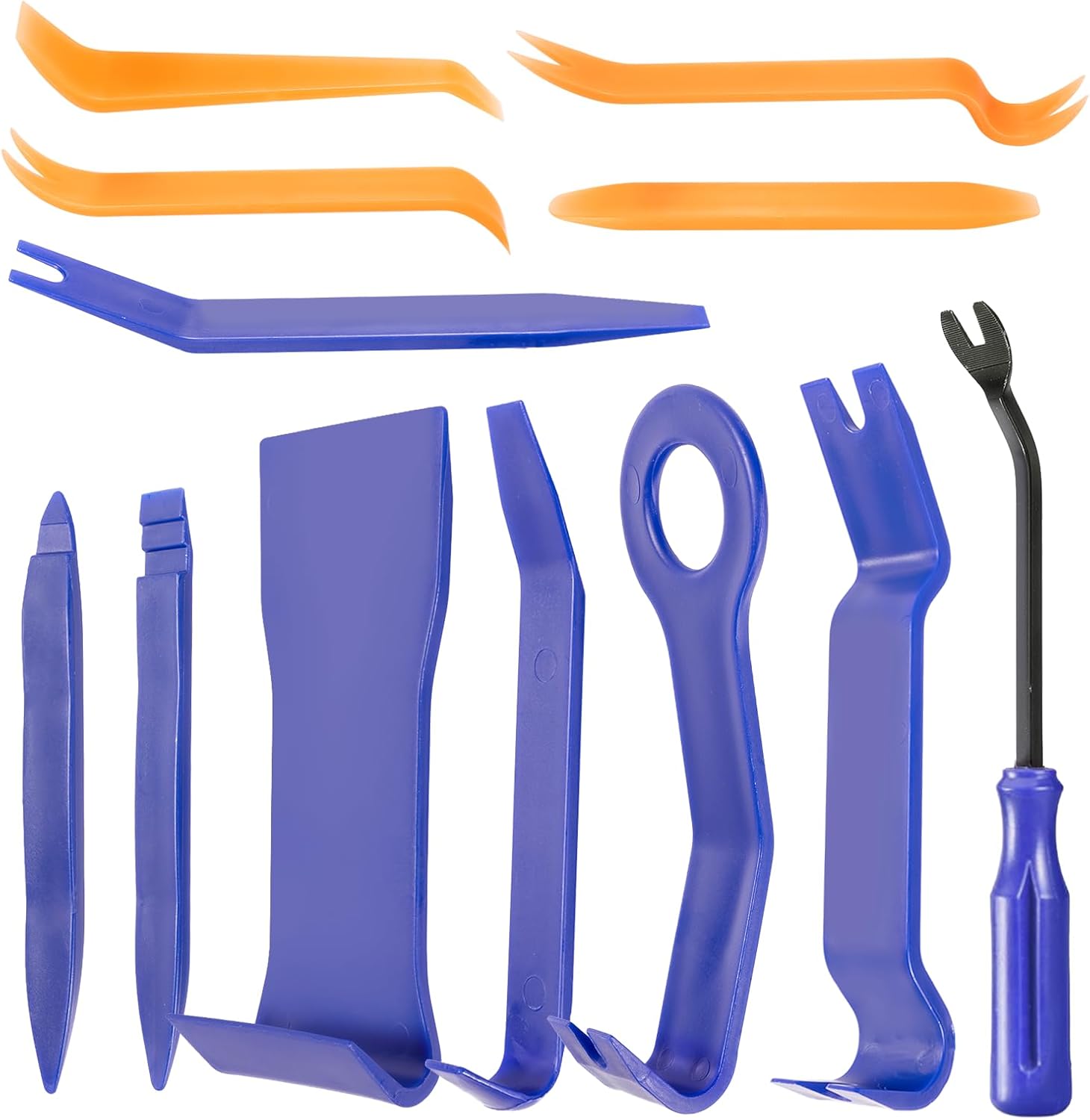 Kiperline Lot de 12 outils à levier pour le secteur automobile, ensemble de cales pour le retrait de l'intérieur automobile - outils, outils de suppression automobile