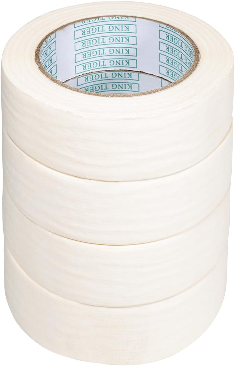 Noa Home Deco 4 rotoli di nastro adesivo per pittura e decorazione, 30 mm x 50 m, colore beige
