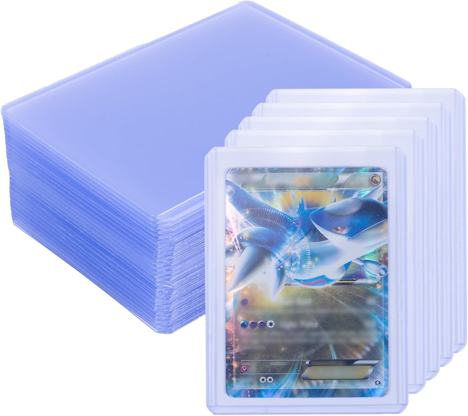 Lot de 30 pochettes de protection transparentes pour cartes à collectionner - Transparent - Épaisseur normale - Convient pour cartes de sport, cartes à collectionner, MTG, Pokémon Magic