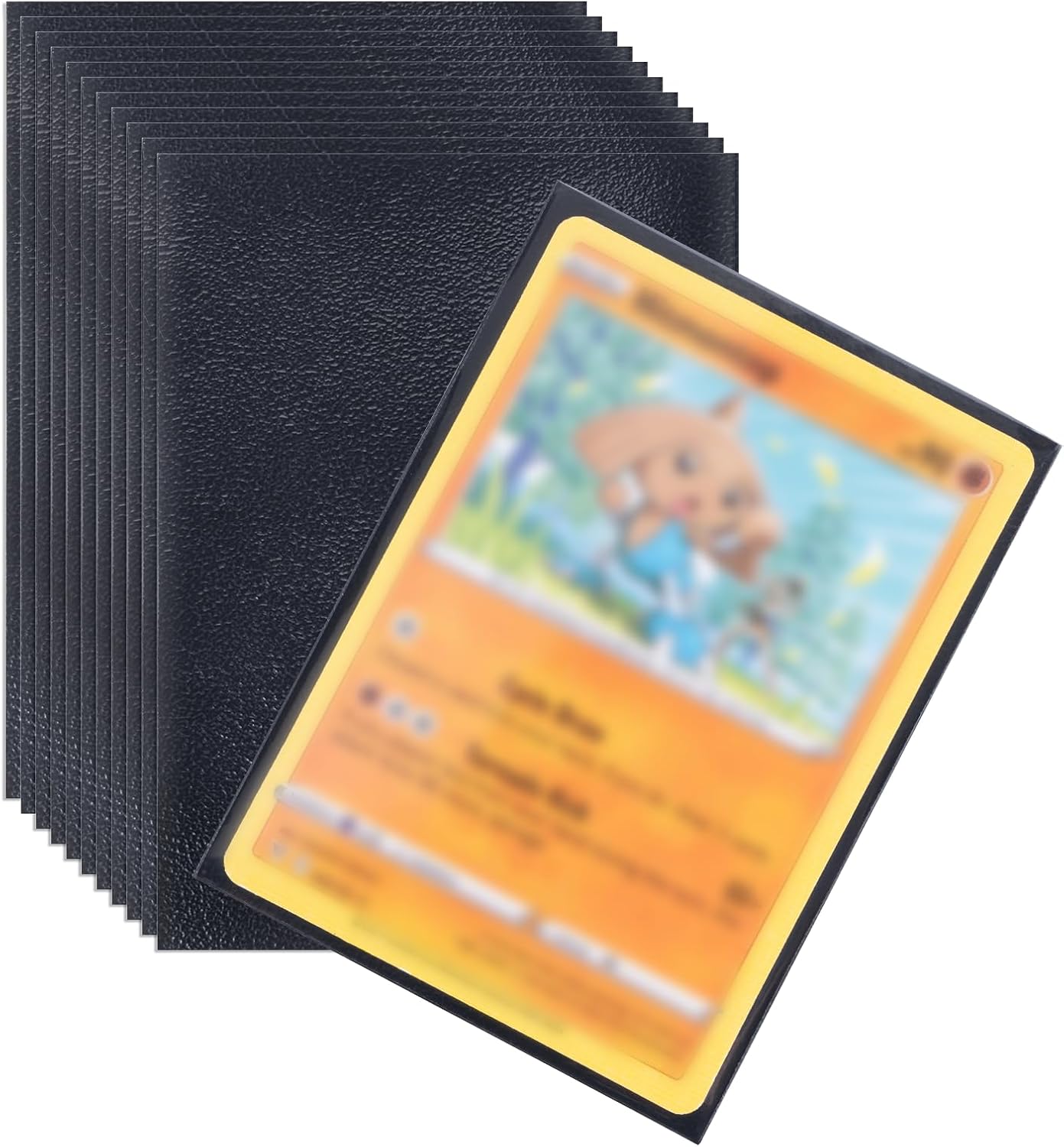 Sammelkarten Hüllen, 66 * 92MM Verdickung Kartenhüllen Sleeves Transparent Sammelkartenzubehör für Tauschkarten Pokemon Sportkarten (500PCS)