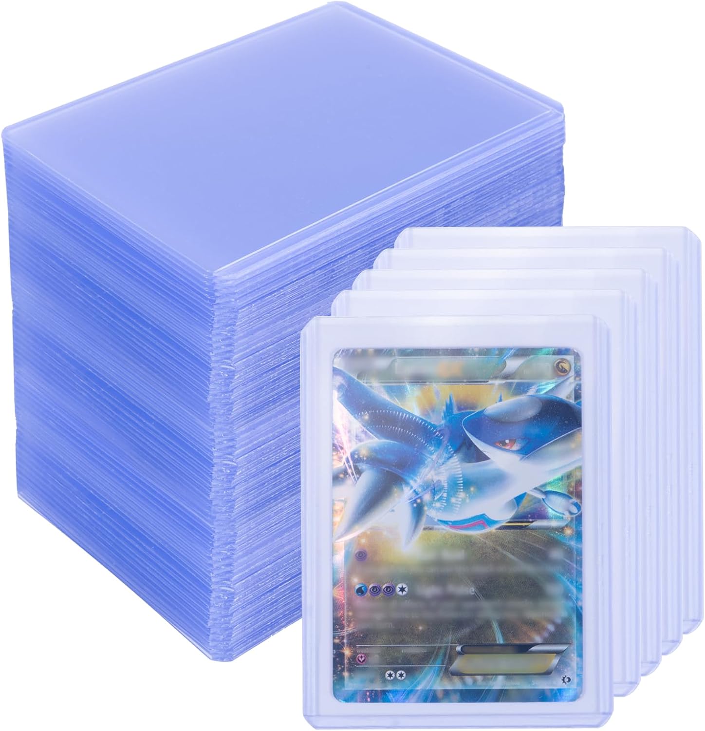 Toploader Lote de 100 Fundas para Cartas Estándar Transparente Grosor Regular Fundas para Cartas Aptas para Cartas Deportivas, Cartas Coleccionables, MTG, Pokemon Magic