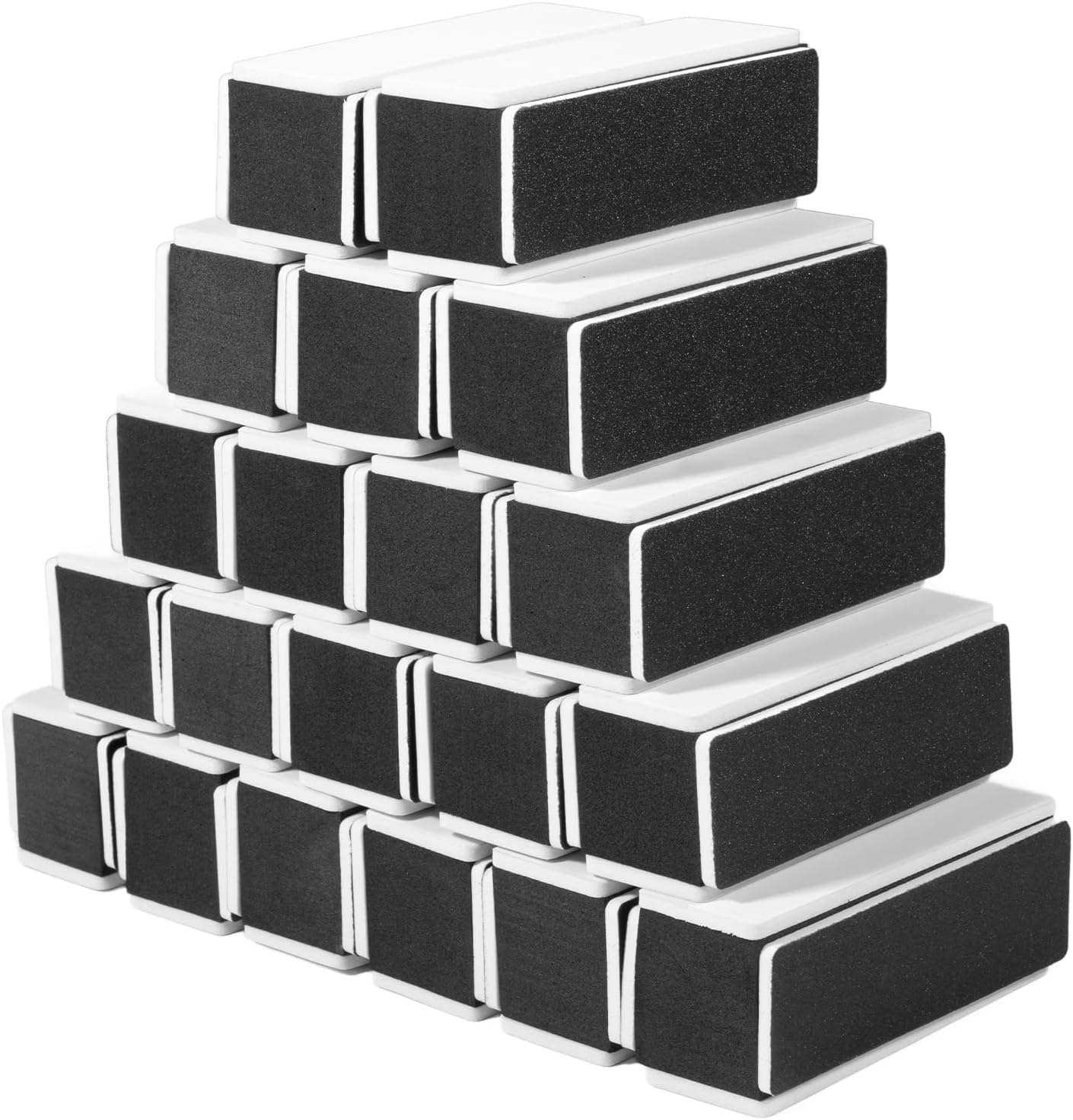 20 Stück Polierfeile Fingernägel, 4 Seitig Buffer für Nägel (240/400/3000/3000) Nagel Buffer Nagelfeile zum Formen, Glätten und Polieren von Nägeln