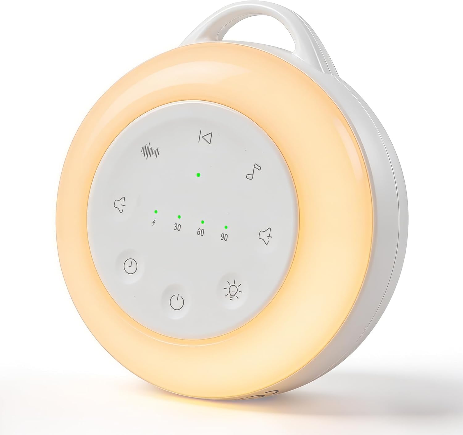 Carehabi Maquina Ruido Blanco Bebe con 24 Sonido Máquina de Ruido Blanco para Dormir Bebé Recargable por USB Recargable para Bebé Niño o Adulto