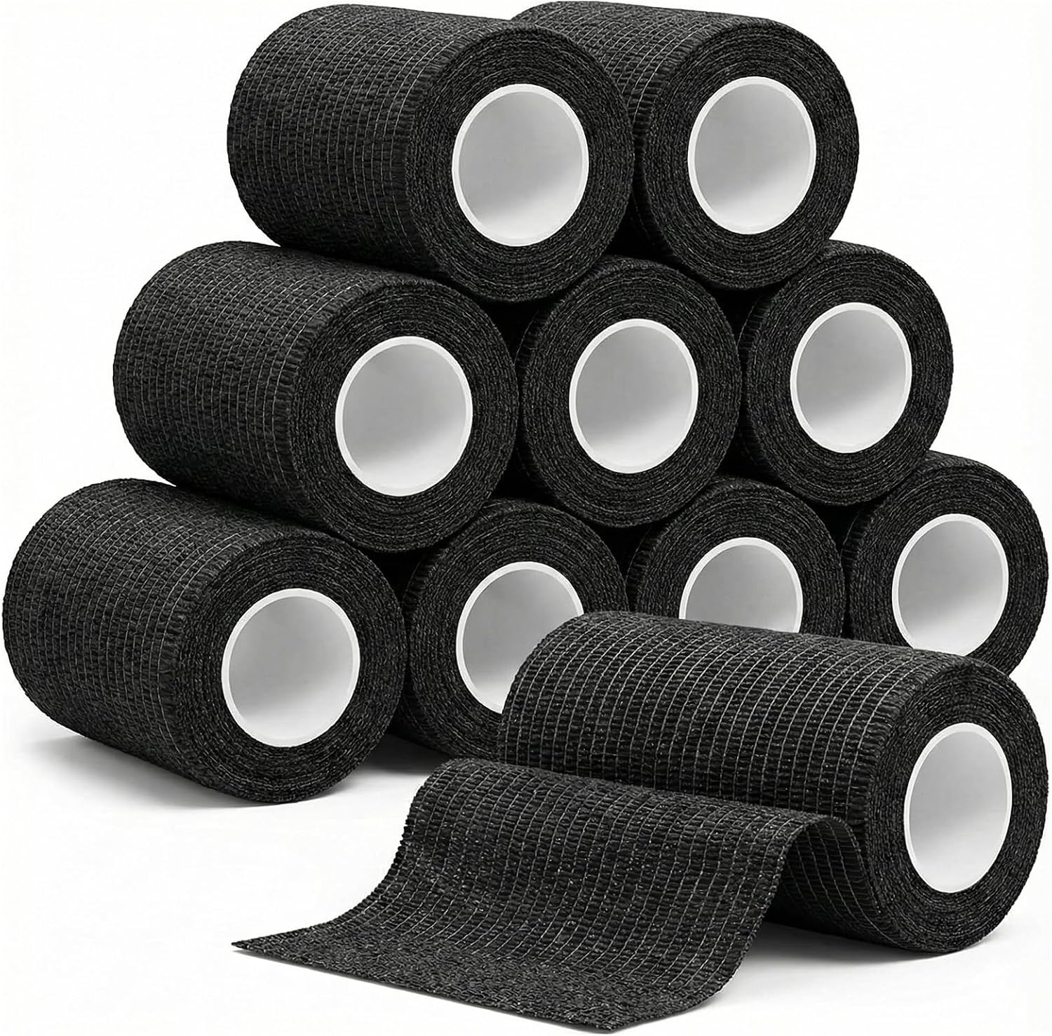 Carehabi 10 Rollos de Vendaje Autoadhesivo, 10 cm x 4,5 m, Vendaje elástico Autoadhesivo para muñeca, Tobillo, Dedos y Rodillas