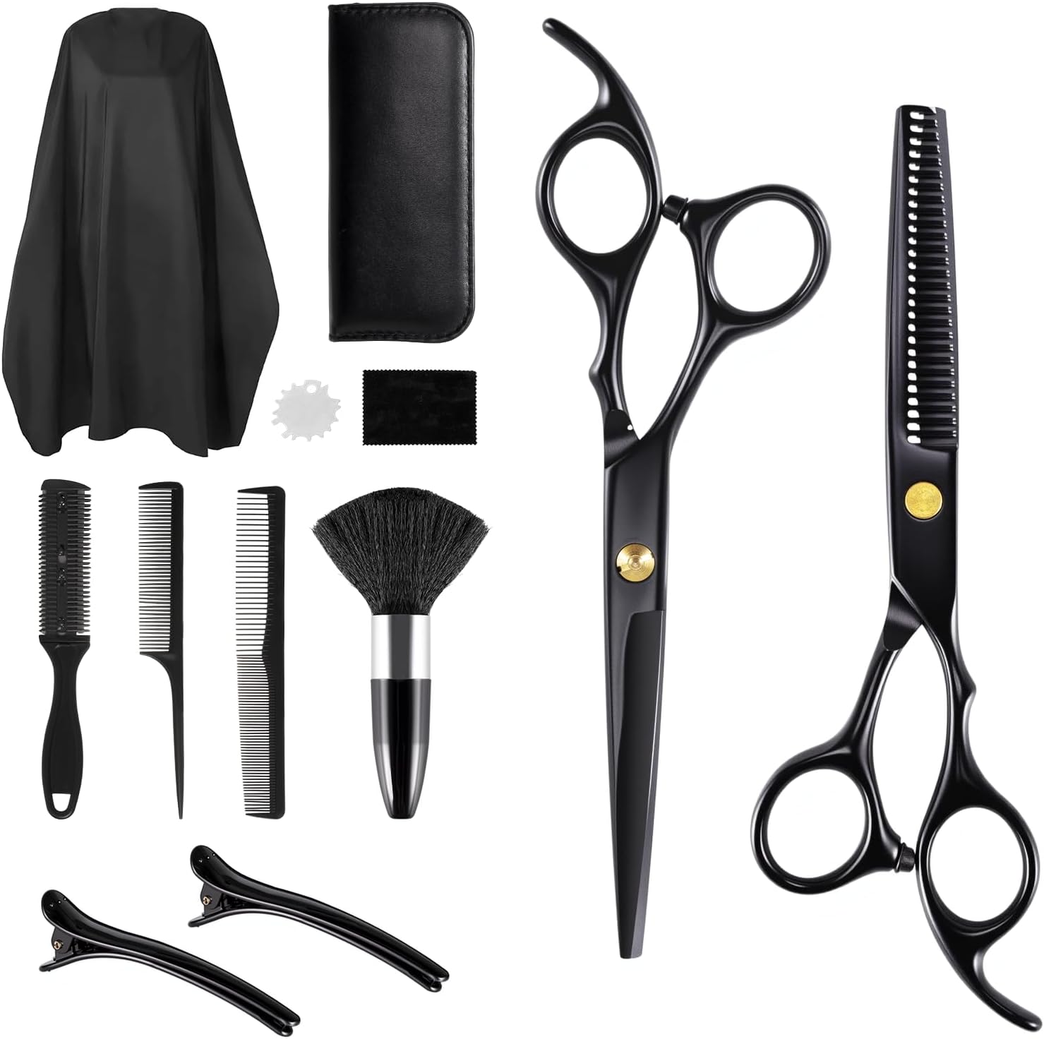 Carehabi Haarschere Set 6.7 Zoll Haarschneideschere Friseurschere Set Haarschere Friseurschere für Männer Frauen Haustiere Familie Friseursalon