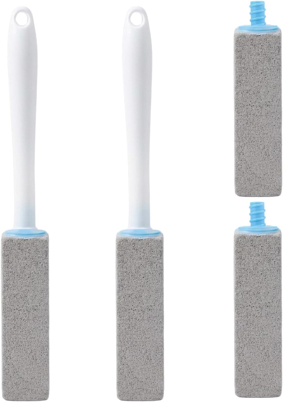 Carehabi Bimsstein Toilette 4 Stück Bimsstein Toilettenreiniger mit 2 Griff WC Toilettenreiniger für Toiletten Küchen Spülen und Waschbecken