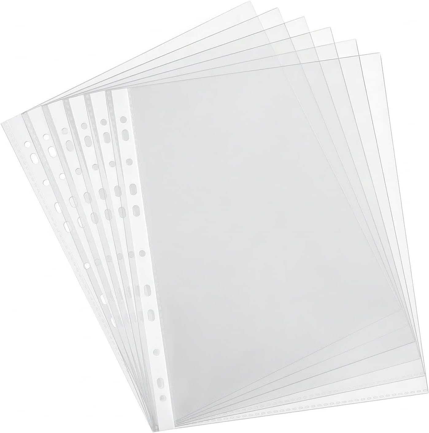 Noa Home Deco Buste Trasparenti A4 100 Pezzi Fogli Trasparenti A4 per Raccoglitore Bustine Trasparenti per archiviare e conservare più fogli