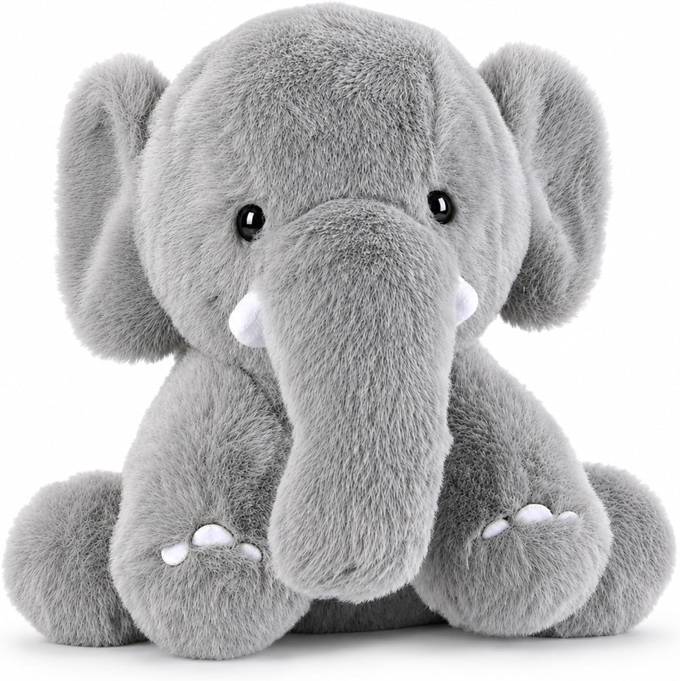 Carehabi Olifant knuffeldier, klein, 20 x 18 x 20 cm, pluche dieren, baby, knuffeldier, olifant, voor jongens, meisjes en peuters