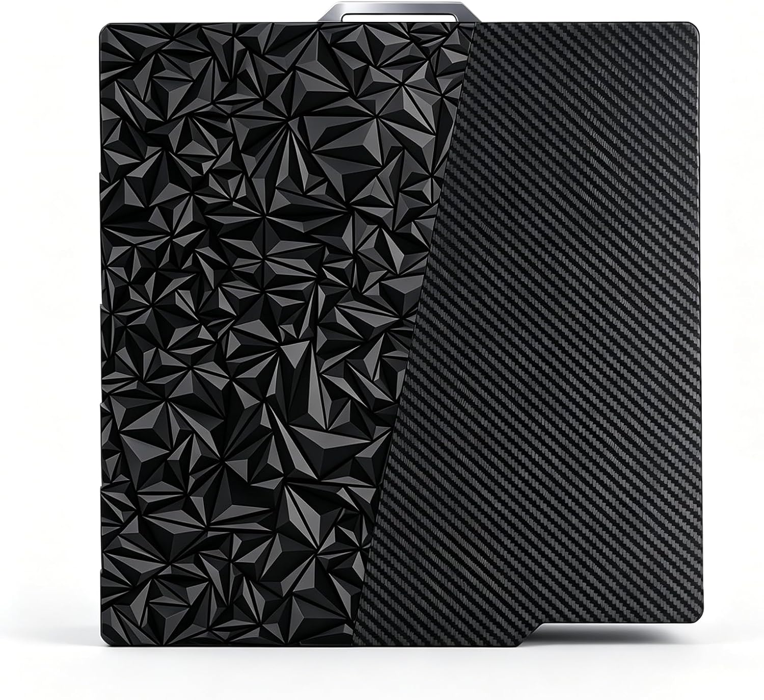 Carehabi Placa para Impresora 3D Bambu Lab A1, Bambu Lab A1 y Bambulab P2S, PET Carbono + PEO Diamante Doble Cara 257x257 mm, Acero de Resorte para X2D X1 X1C X1E P1P P1S