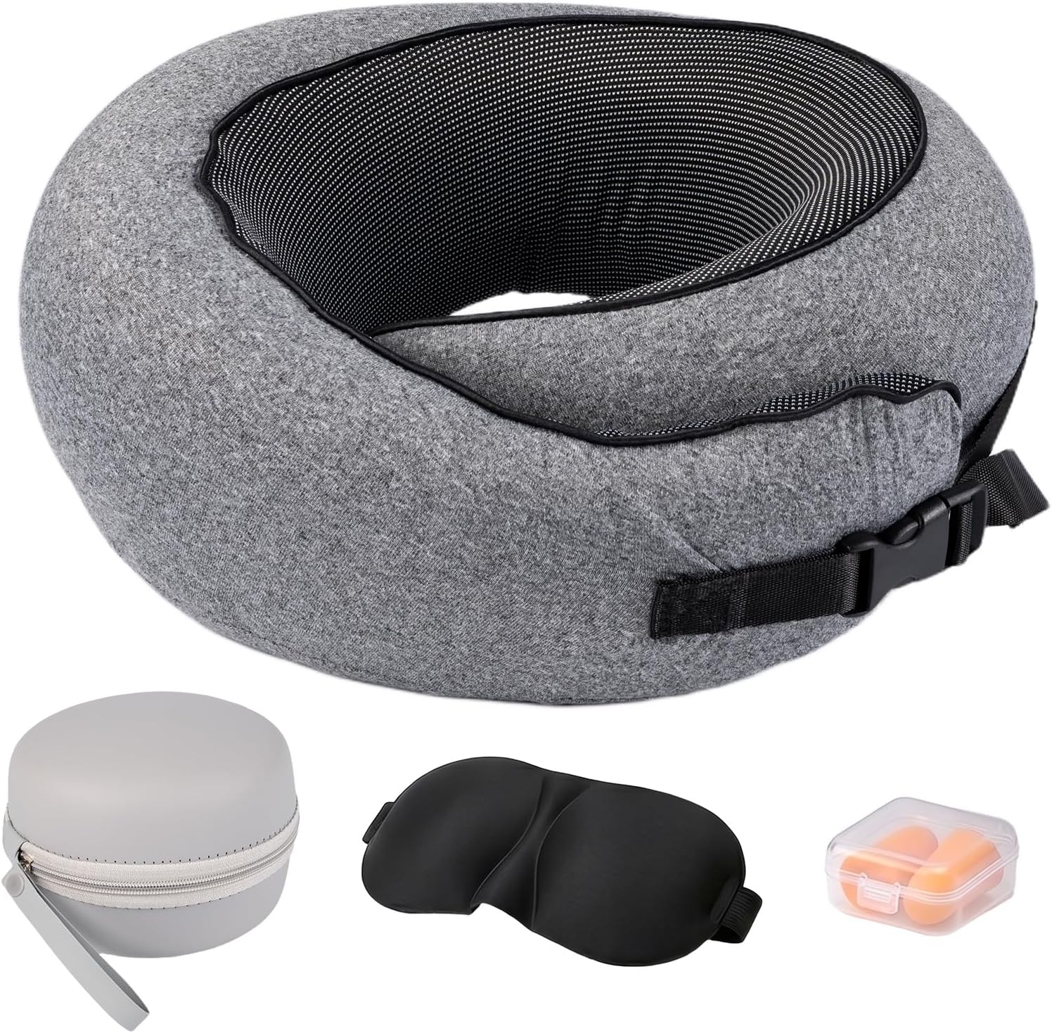 Carehabi Almohada de Viaje Avión, Cojín Cervical y Cuello 115g