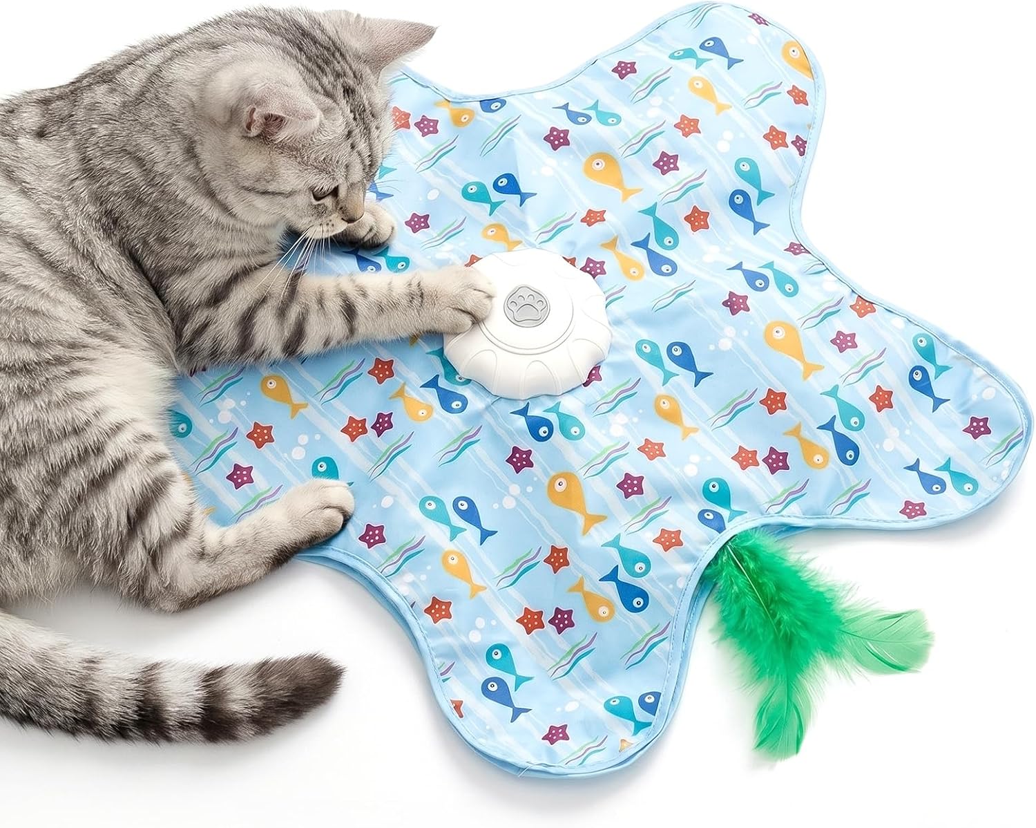 Jouet interactif pour chat, rechargeable par USB, avec suceur d'oiseaux, jouet électrique pour chat avec 3 modes, jouet de mouvement pour chats domestiques, chatons et chats adultes