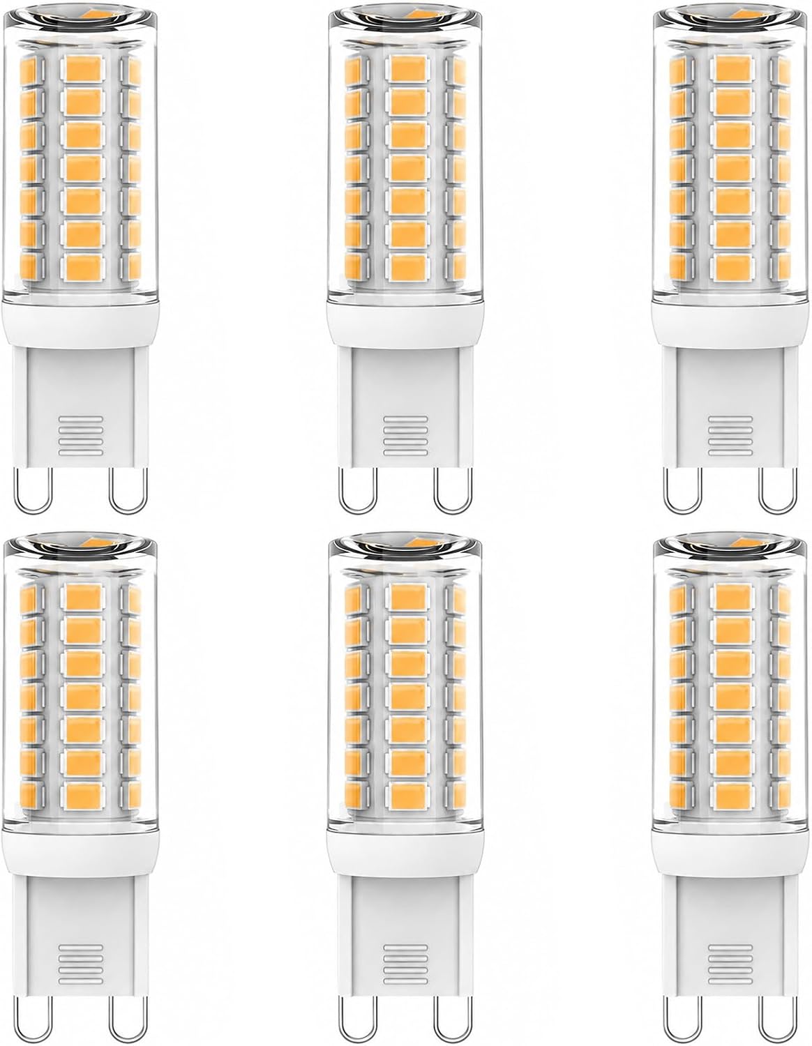 Noa Home Deco Bombilla LED G9 3W, 2700K Blanco Cálido, 360° Ángulo Haz, CRI85+, Bombilla G9 LED, Ahorro Energía Halógena Reemplazo para Candelabro, Plafón, Aplique, Lámpara Mesa