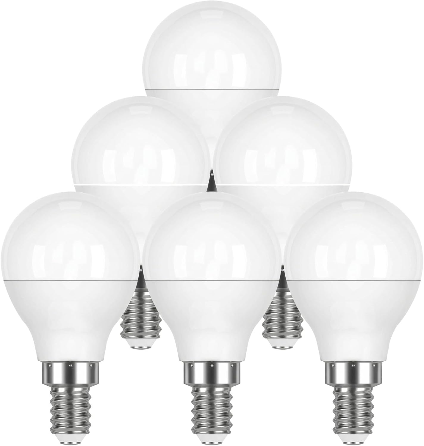 Noa Home Deco Paquete de 6 E14 LED Bombilla, Cálida Luz Blanco 3000K 3W 300LM Equivalente a 90W, 180° Ángulo Haz, No Regulable, Bajo Calor & Larga Vida