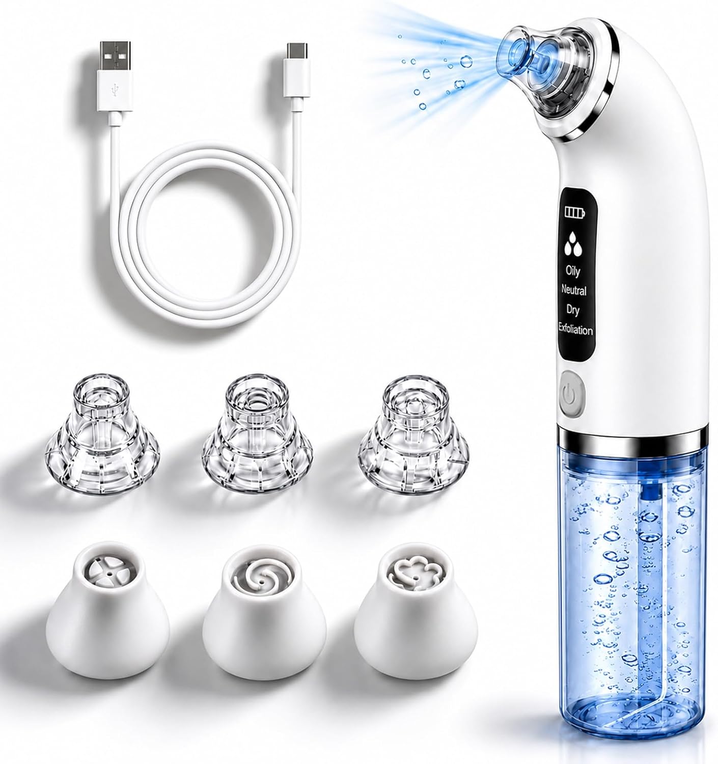 Aspirateur Point Noir 4 Modes Extracteur Point Noir Rechargeable