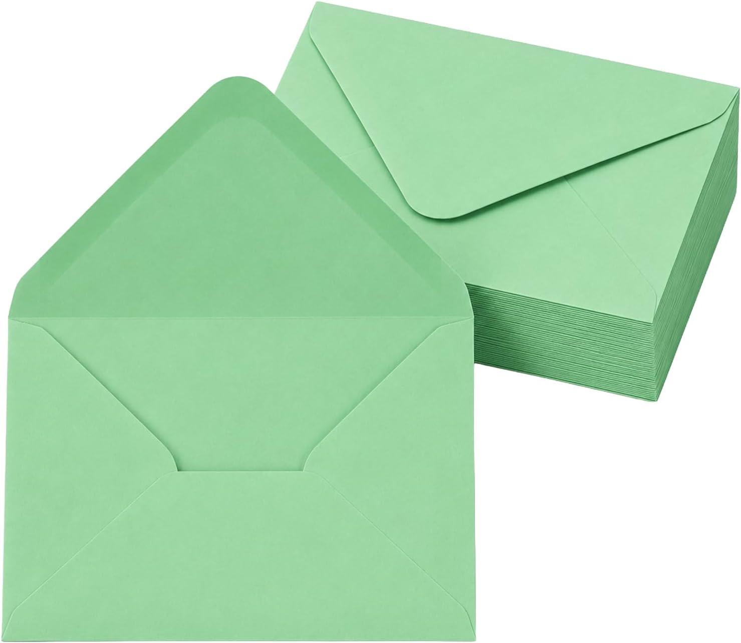 Sobres B6 Verdes 125x175 mm 50 Unidades Cierre Engomado