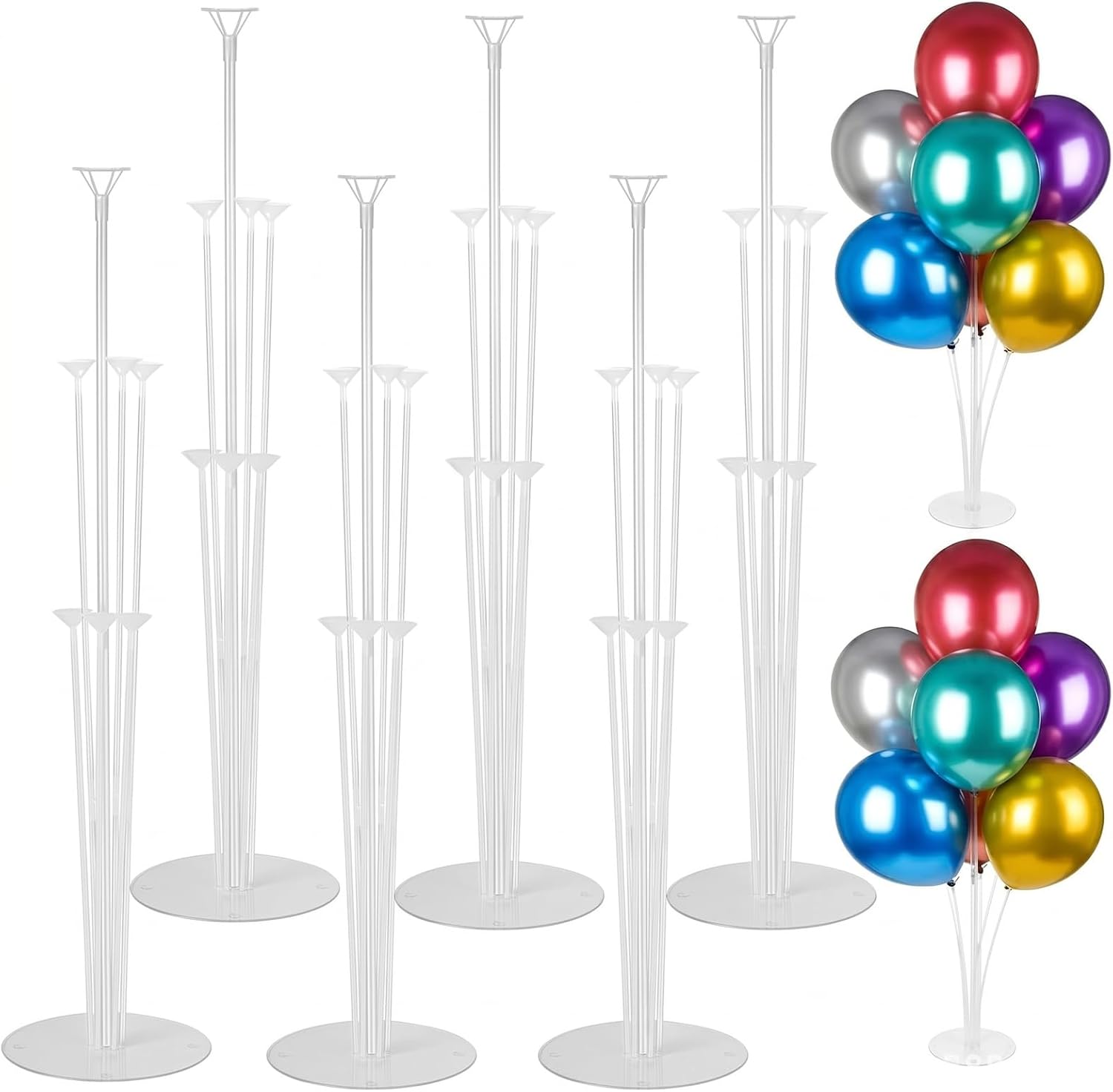 6 Set Balloon Holder Kit Sticks for Balloons