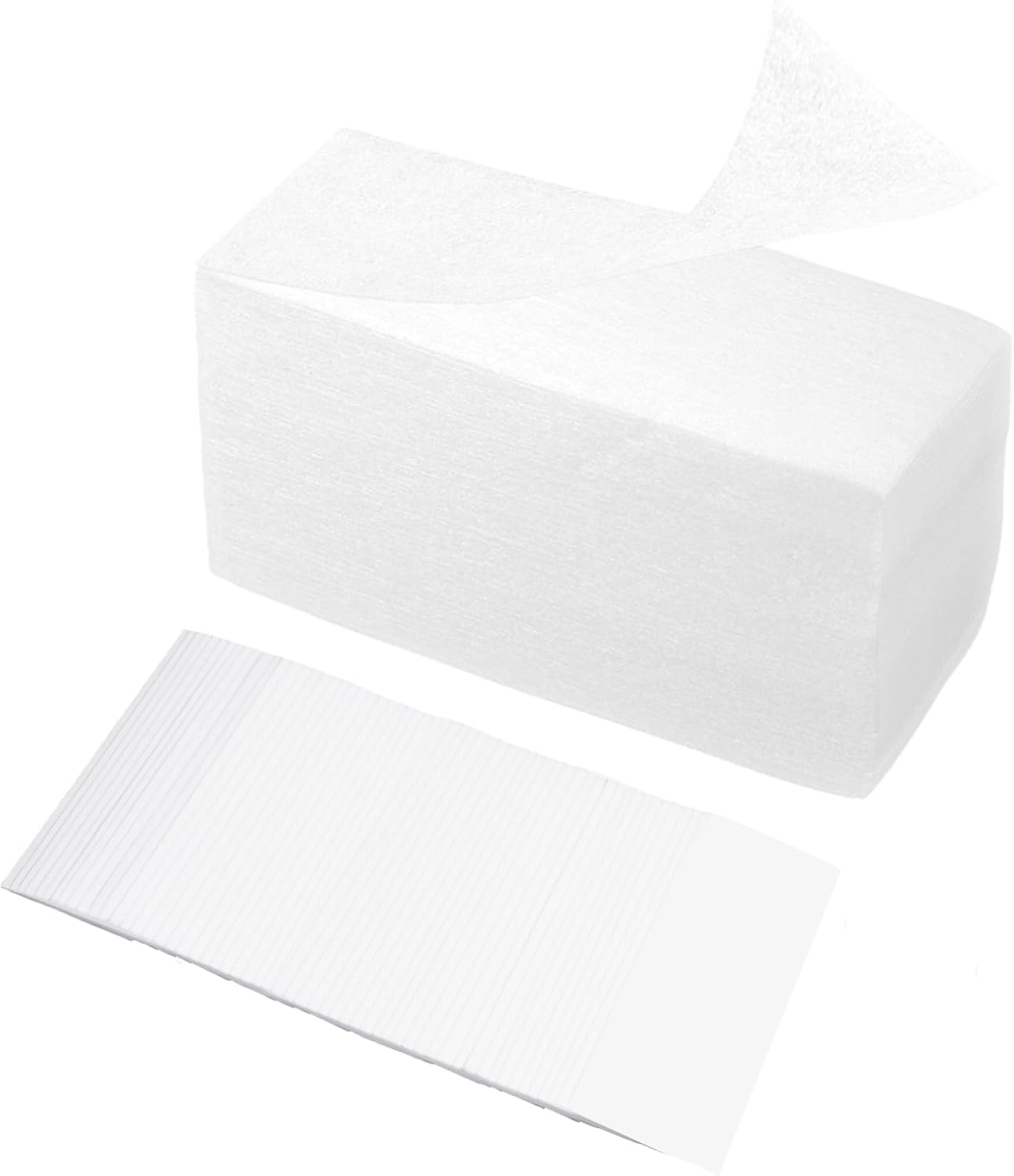 Lot de 600 bandes d'épilation en papier non tissé pour cire chaude et pâte à sucre, pour jambes, bras, aisselles et zone bikini