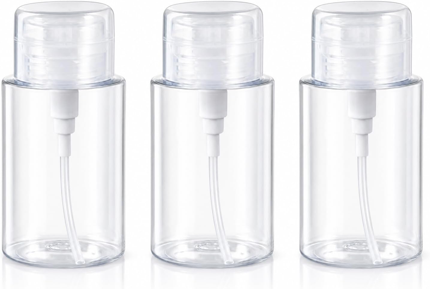 Flaconi Dispenser 200ml Trasparenti, Dispenser a Pompa Cosmetici Viaggio