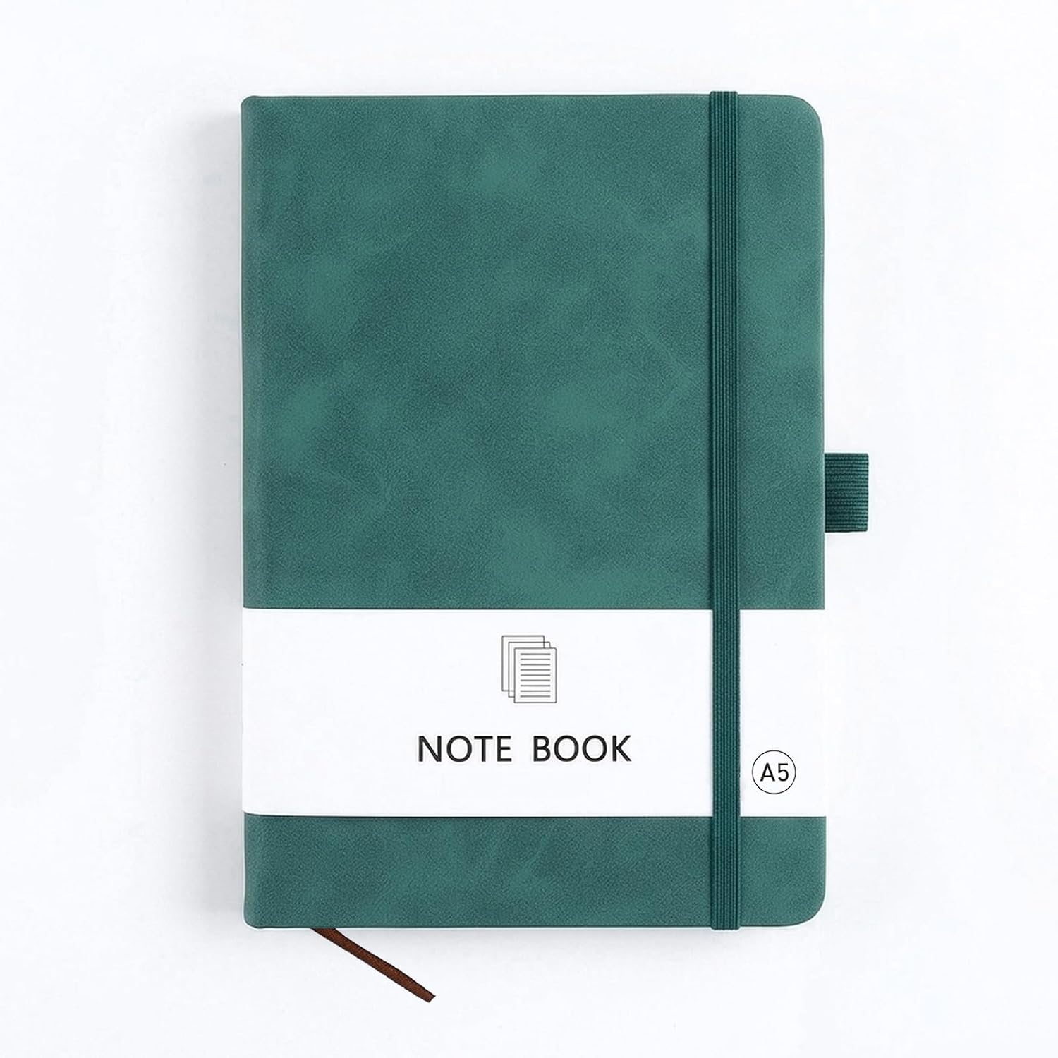 Carehabi Cahier A5 Notebook lined 200 Pages with Leather Hard Cover
