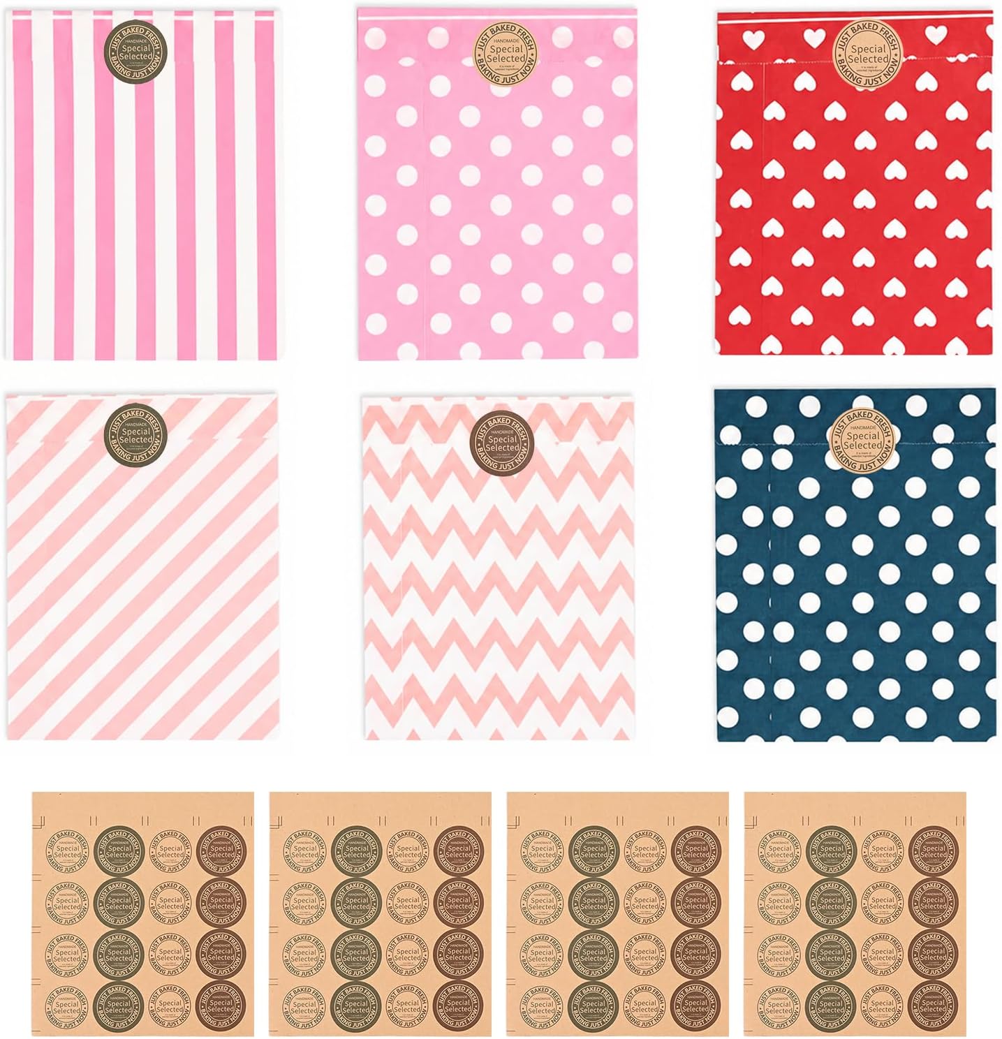 Carehabi 60 Pochette Cadeau Sachet Bonbon Sacs Candy Bar