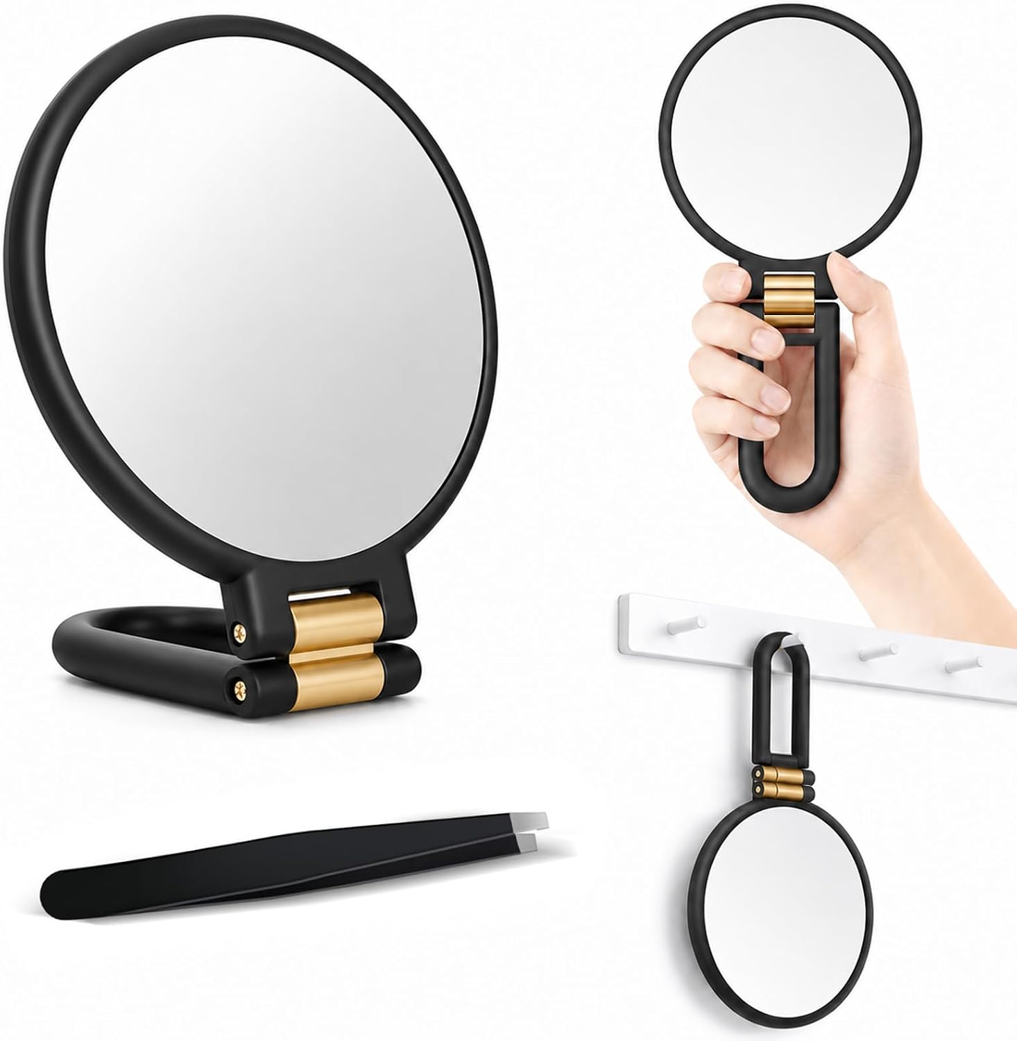 Carehabi Specchio Ingranditore 30X 1X/30X Pieghevole per Trucco